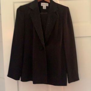 Black suit jacket & pant set
